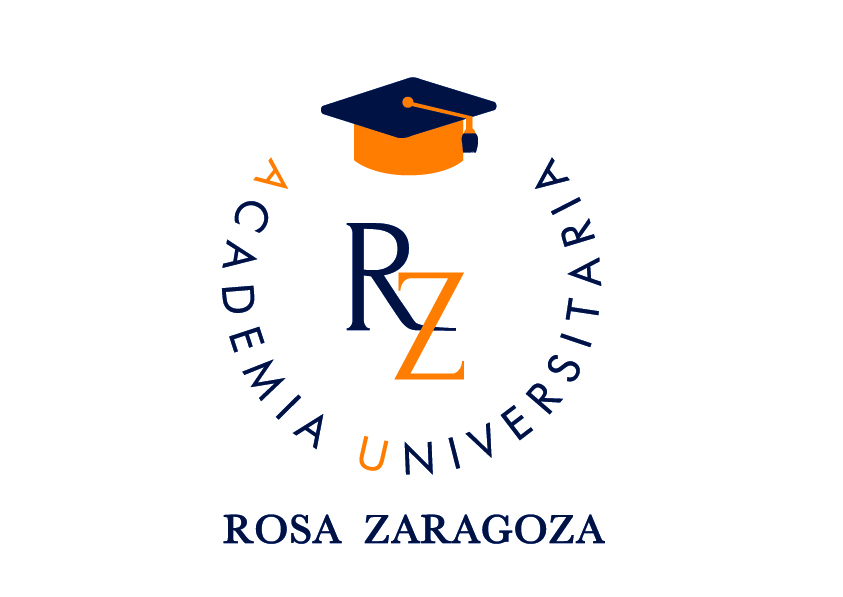 Logotipo Rosa Zaragoza en Ciruclo con sombrero a doble color